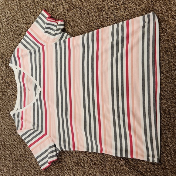 Croft & Barrow V-Neck Striped Classic Tee Shirts Size 1X - Picture 7 of 9